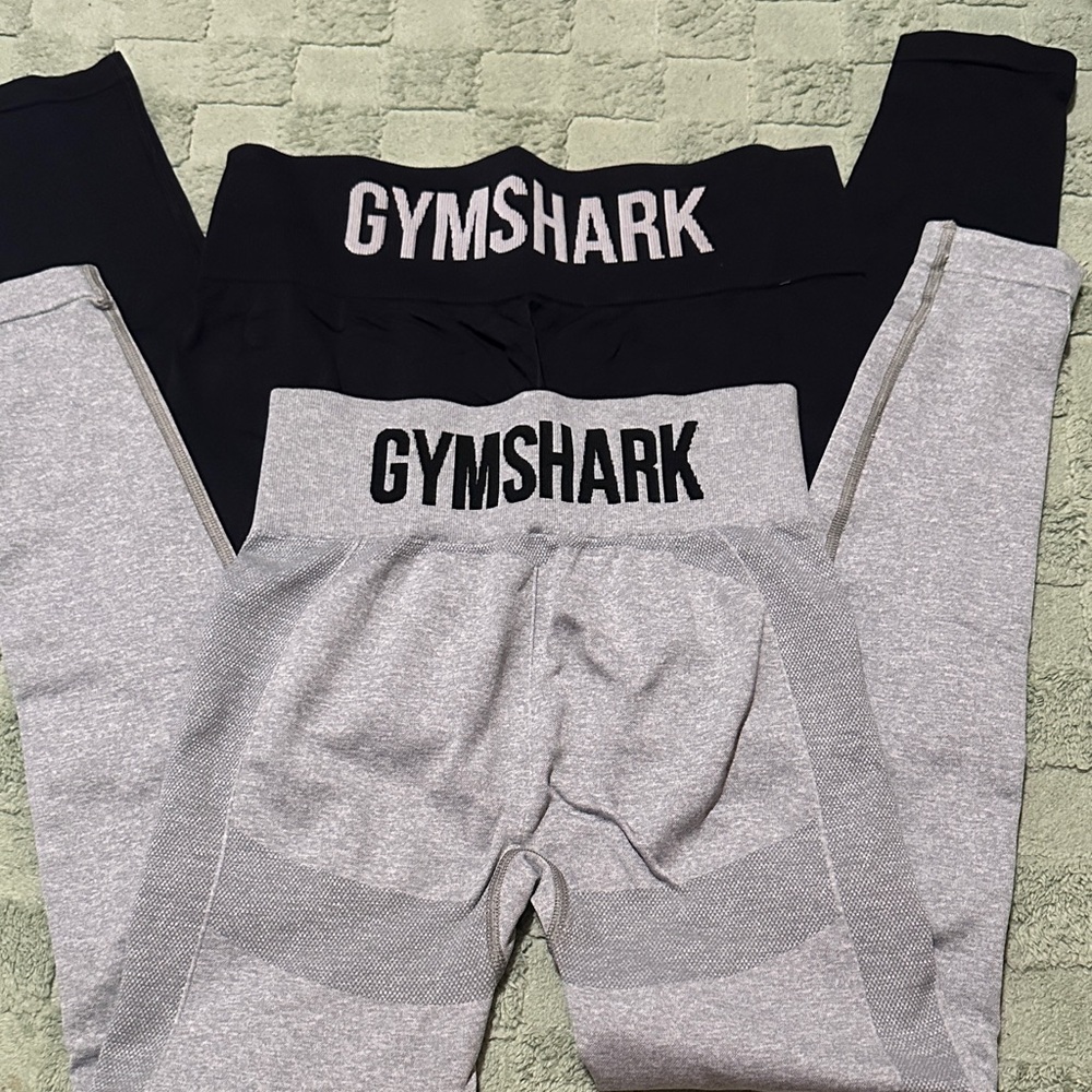 Gymshark Black and Gray Active Leggings